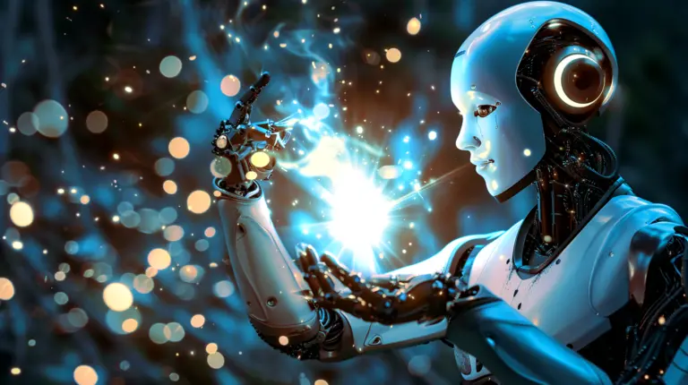 Tekoälyrobotti taikomassa